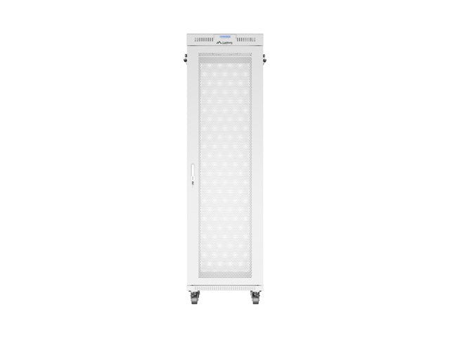 Free-standing installation rack cabinet 19 inches 42U 600x800 perforated doors LCD gray (Flat pack)