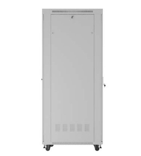Standing installation rack cabinet 19-inch 47U 800 x 1000 gray perforated doors LCD (flat pack) V2