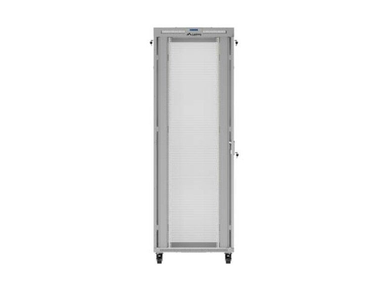 Standing installation rack cabinet 19-inch 47U 800 x 1000 gray perforated doors LCD (flat pack) V2