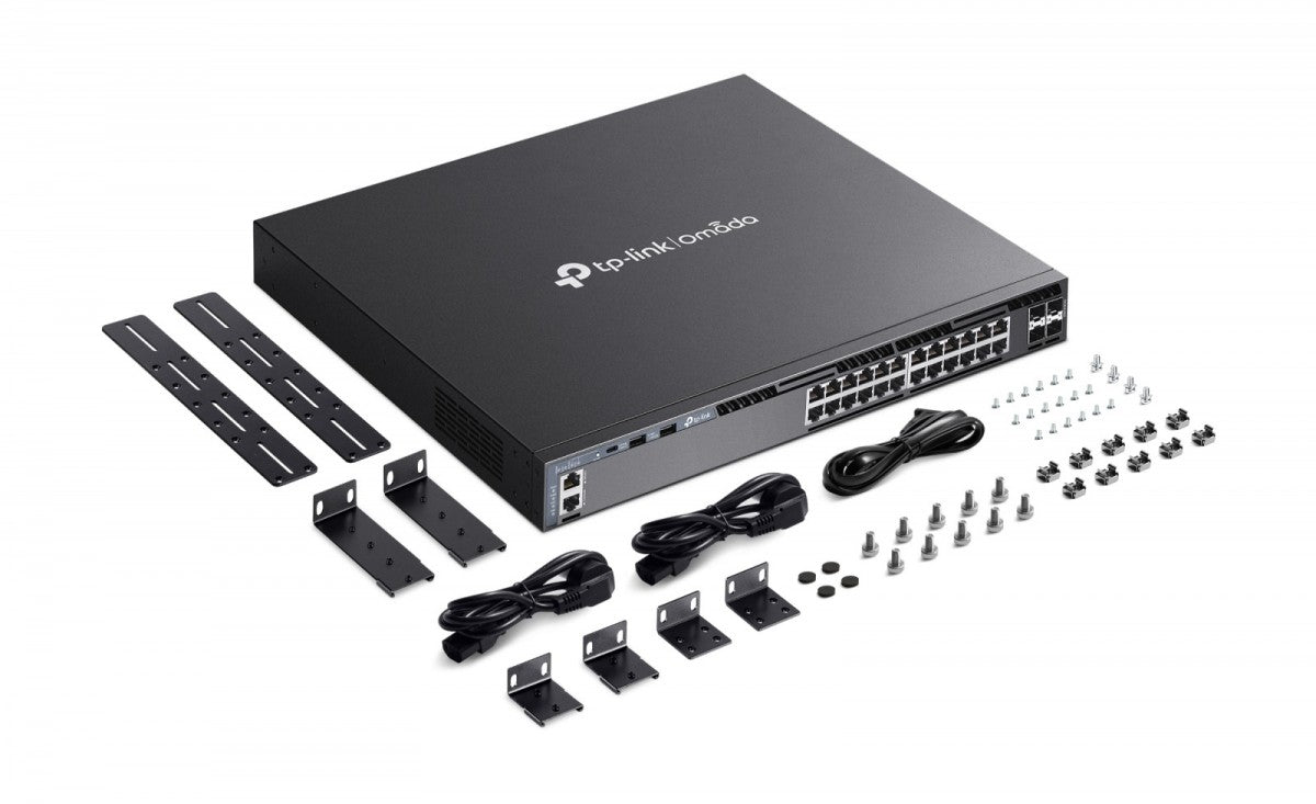 SG6428X Omada 24-Port Gigabit Stackable L3 Managed Switch with 4 10GE SFP+ Slots