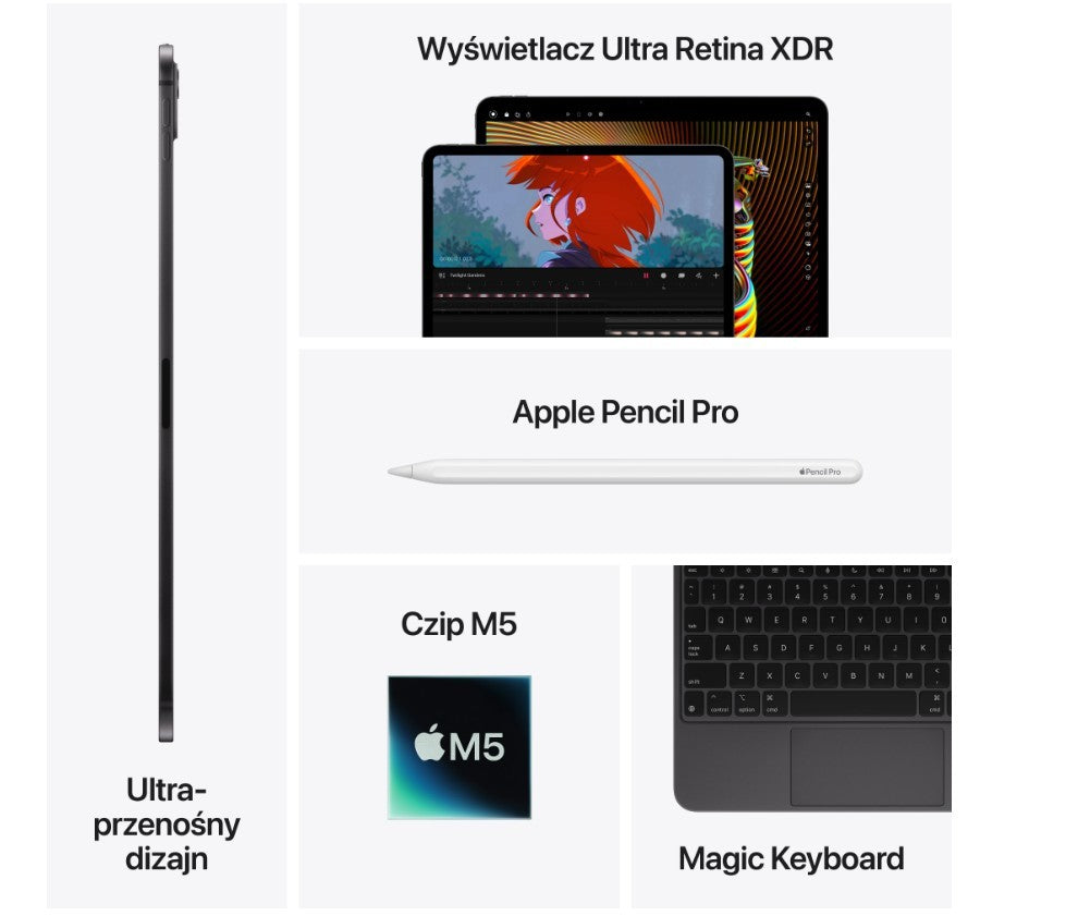 iPad Pro 13 inches Wi-Fi+ Cellular 2TB nano-texture glass - Space Black