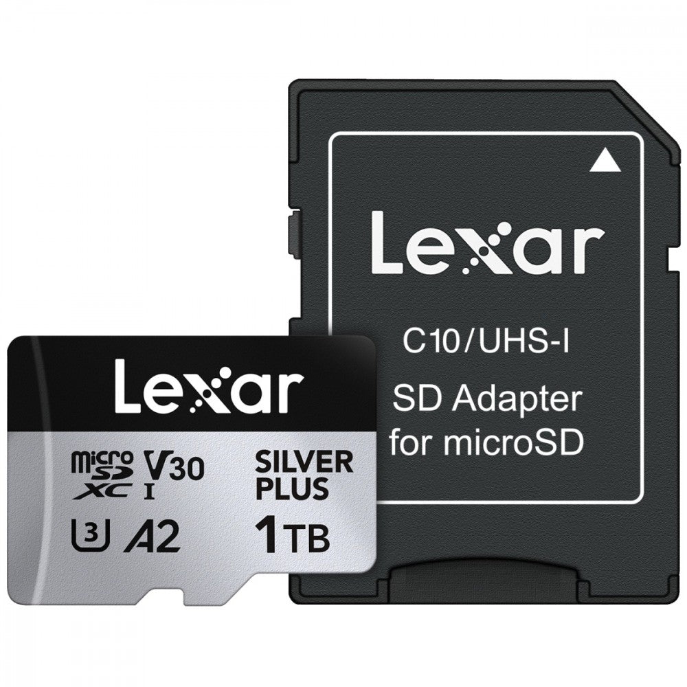 Memory card microSD 1TB C10 A2 U3 V30 205/150MB/s Silver Plus