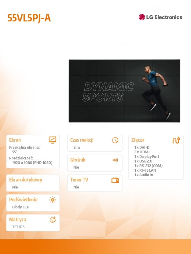 Monitor 55VL5PJ-A 500cd/m2 24/7