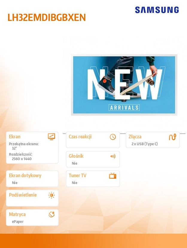 Samsung 32' EM32DX LH32EMDIBGBXEN