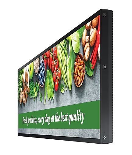 Monitor professional SH37C 37 inches 16:4,5 Mat 24h/7 700(cd/m2) 1920x540 S10 Player (Tizen 7, VXT Ready) Wi-Fi/BT 3 years d2d (LH37SHCEBGBXEN)