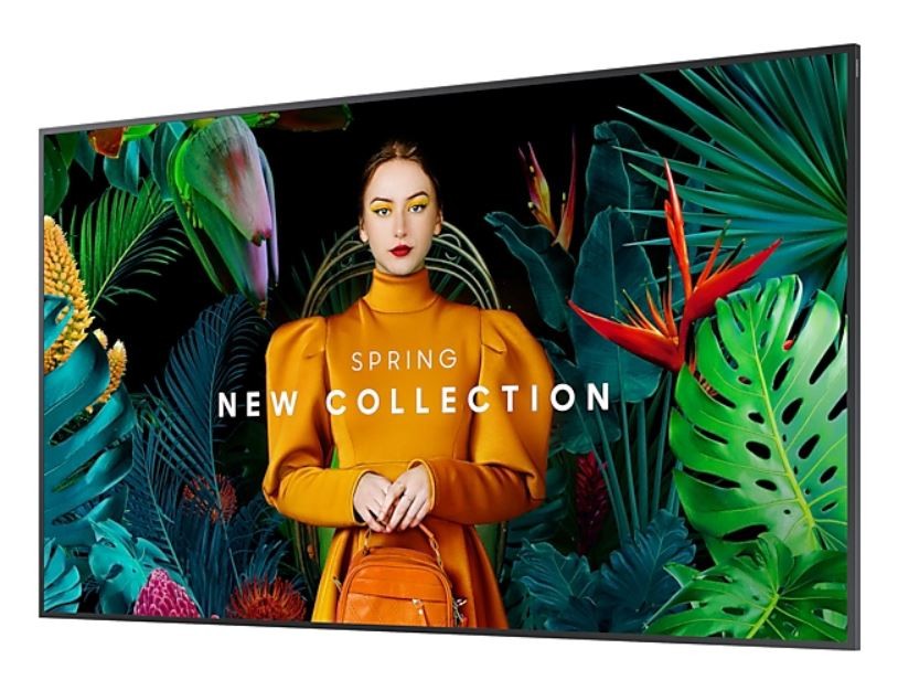 Professional monitor QB55C 55 inches Glossy 16h/7 350(cd/m2) 3840x2160 (UHD) S10 Player (Tizen 7, VXT Ready) WiFi/BT 3 years On-Site (LH55QBCEBGCXEN)