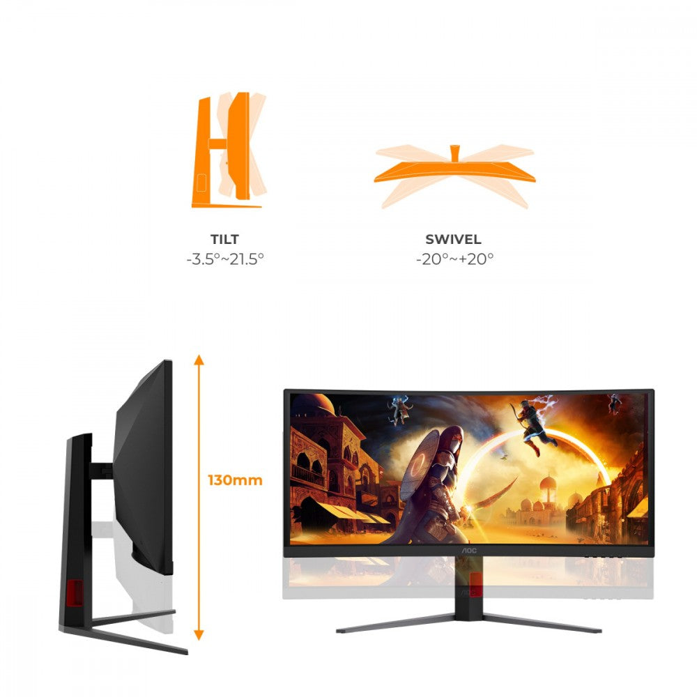 Monitor 34 inch CU34G4ZCA VA Curved 250Hz HDMIx2 DP HAS Speaker