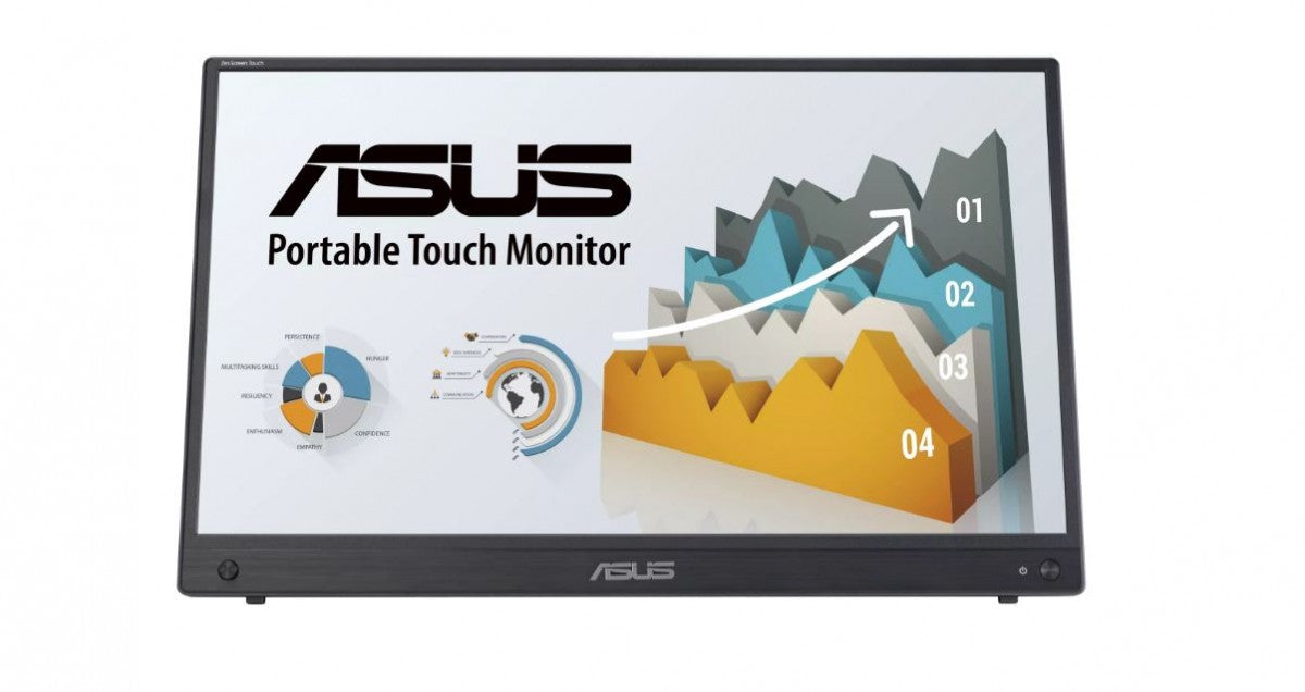 Monitor ZenScreen Touch 15.6 inch MB16AHT FHD (1920 x 1080), IPS, 10-point touch, Mini-HDMI, ergo kickstand, tripod socket,