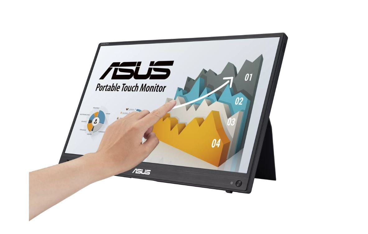 Monitor ZenScreen Touch 15.6 inch MB16AHT FHD (1920 x 1080), IPS, 10-point touch, Mini-HDMI, ergo kickstand, tripod socket,