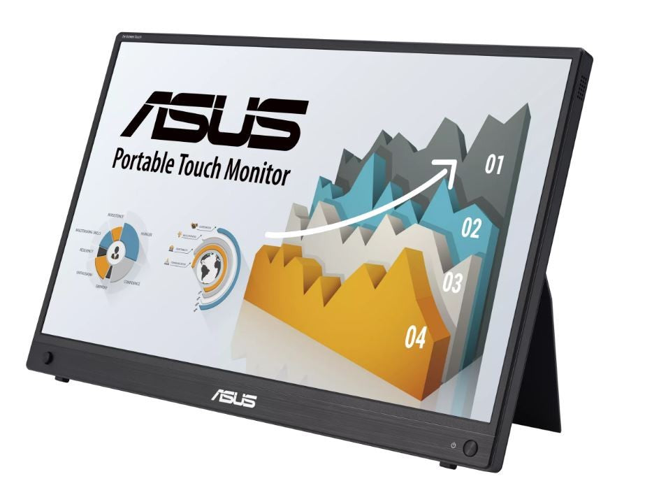 Monitor ZenScreen Touch 15.6 inch MB16AHT FHD (1920 x 1080), IPS, 10-point touch, Mini-HDMI, ergo kickstand, tripod socket,