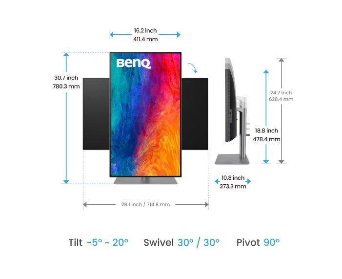 Monitor 31.5 inches PD3225U LED 5ms/2K/2000:1/HDMI/Black