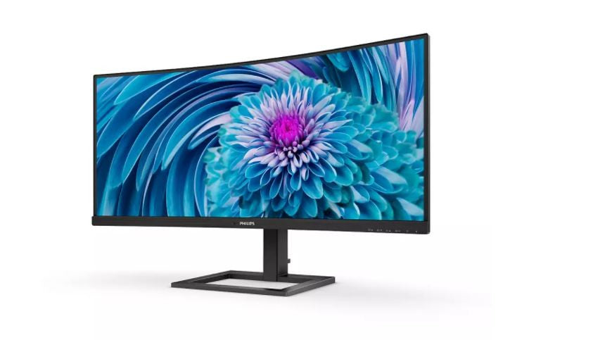 Monitor 346E2CUAE 34 inch VA Curved HDMI DP USB-C, height adjustment