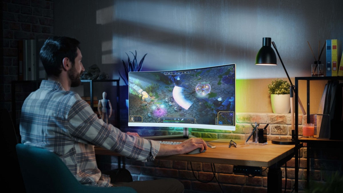 Monitor 34 inches 34M2C5501A Curved VA 180Hz HDMIx2 DP HAS Ambiglow
