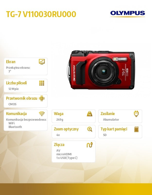 Camera TG-7 red