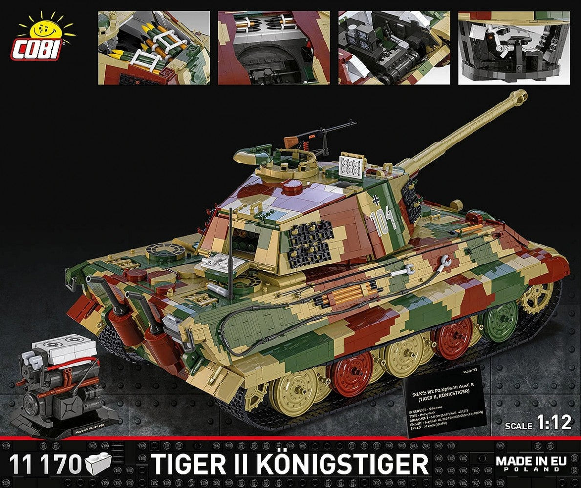 Bricks Tiger II Konigstiger 11170 pieces