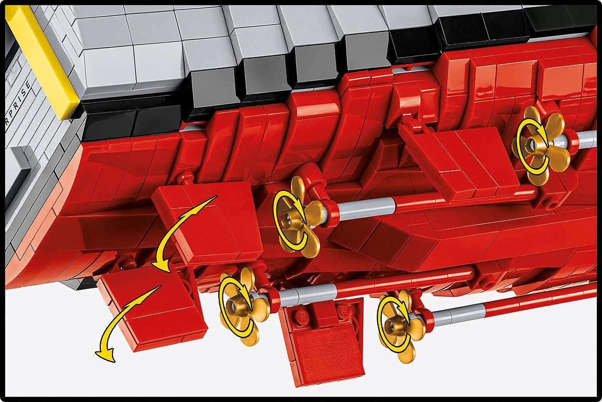 Blocks CVN-65 Aircraft Carrier 6131 blocks