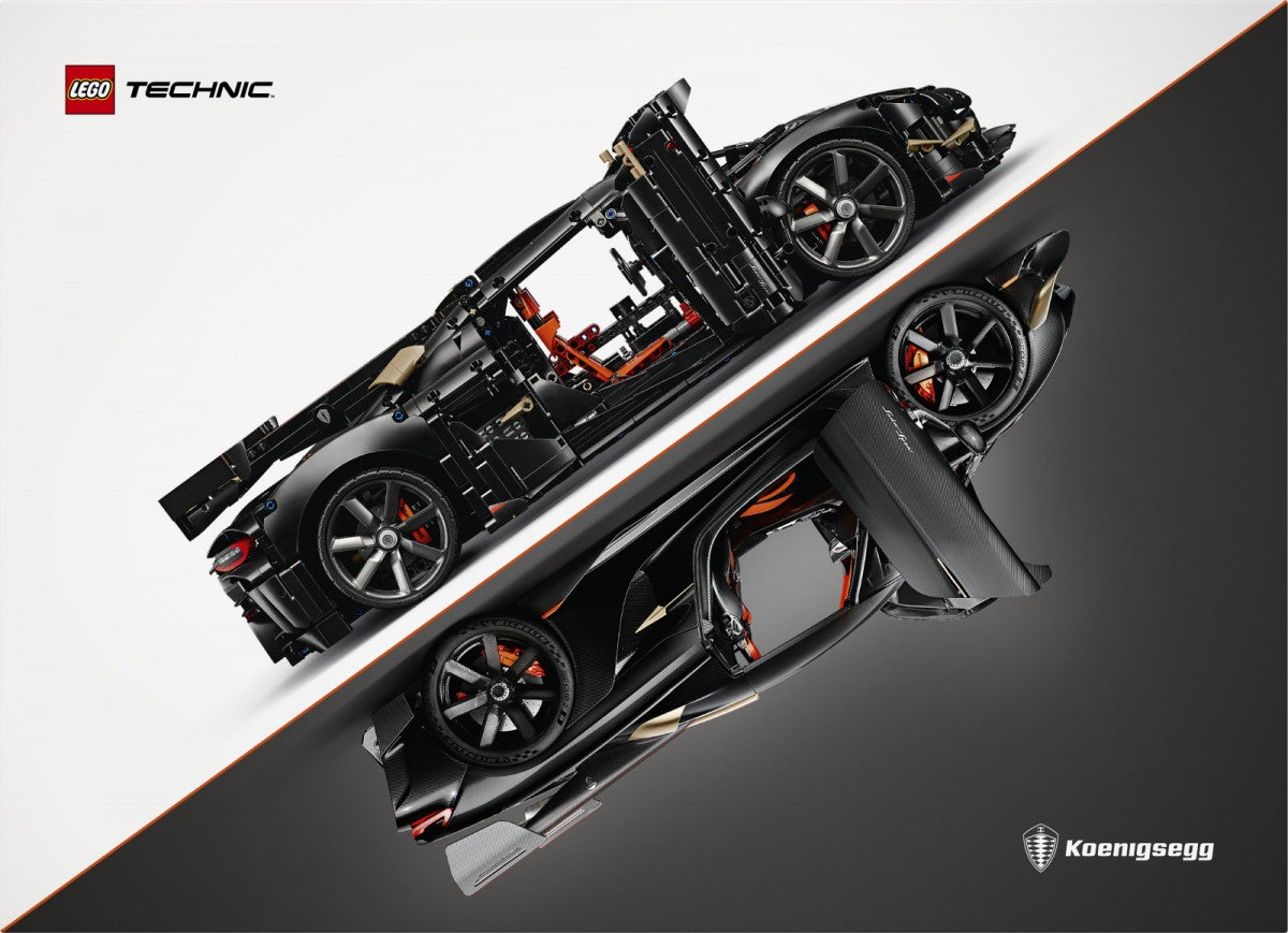 Bricks Technic 42232 Koenigsegg Sadairs Spear Megacar