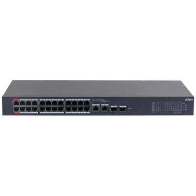 Switch DAHUA CS4226-24ET-240 Desktop/pedestal Rack 1U 24x10Base-T / 100Base-TX 2x10/100/1000BASE-T/SFP combo 2 26 PoE ports 24 240 Watts CS4226-24ET-240