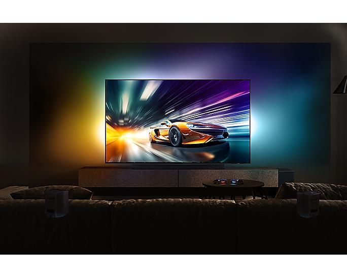 TV Set SAMSUNG 55" 4K/Smart QLED 3840x2160 Wireless LAN Bluetooth Tizen Black QE55QN90DATXXH