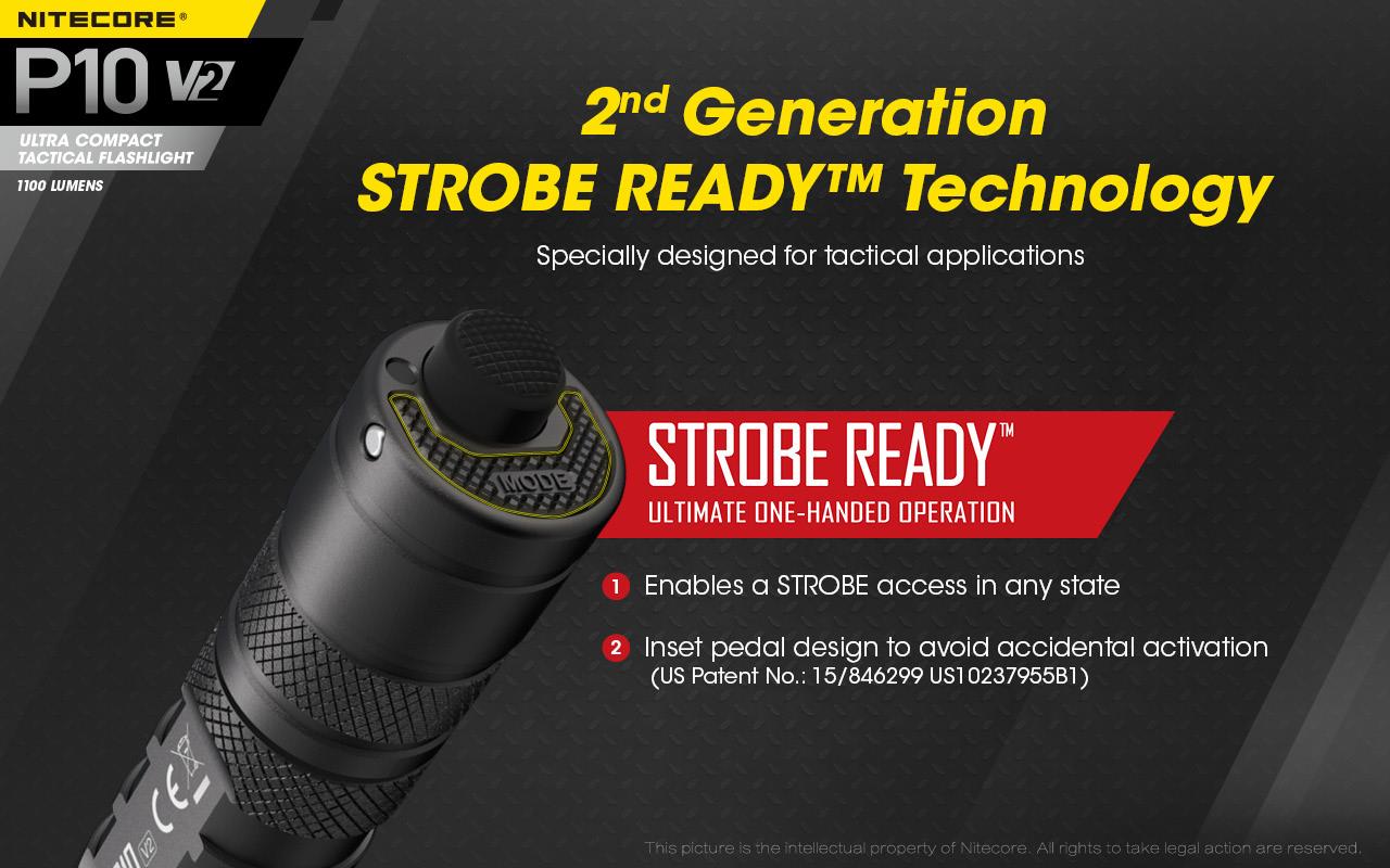 FLASHLIGHT PRECISE SERIES/1100 LUMENS P10 V2 NITECORE