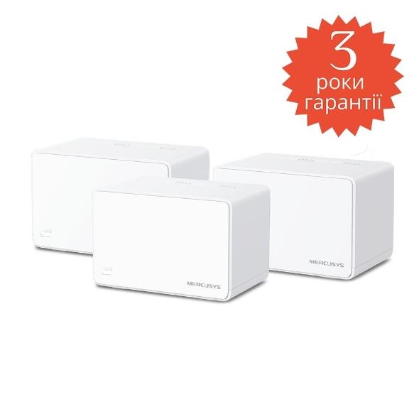 Wireless Router MERCUSYS Wireless Router 3-pack 3000 Mbps Mesh 3x10/100/1000M HALOH80X(3-PACK)
