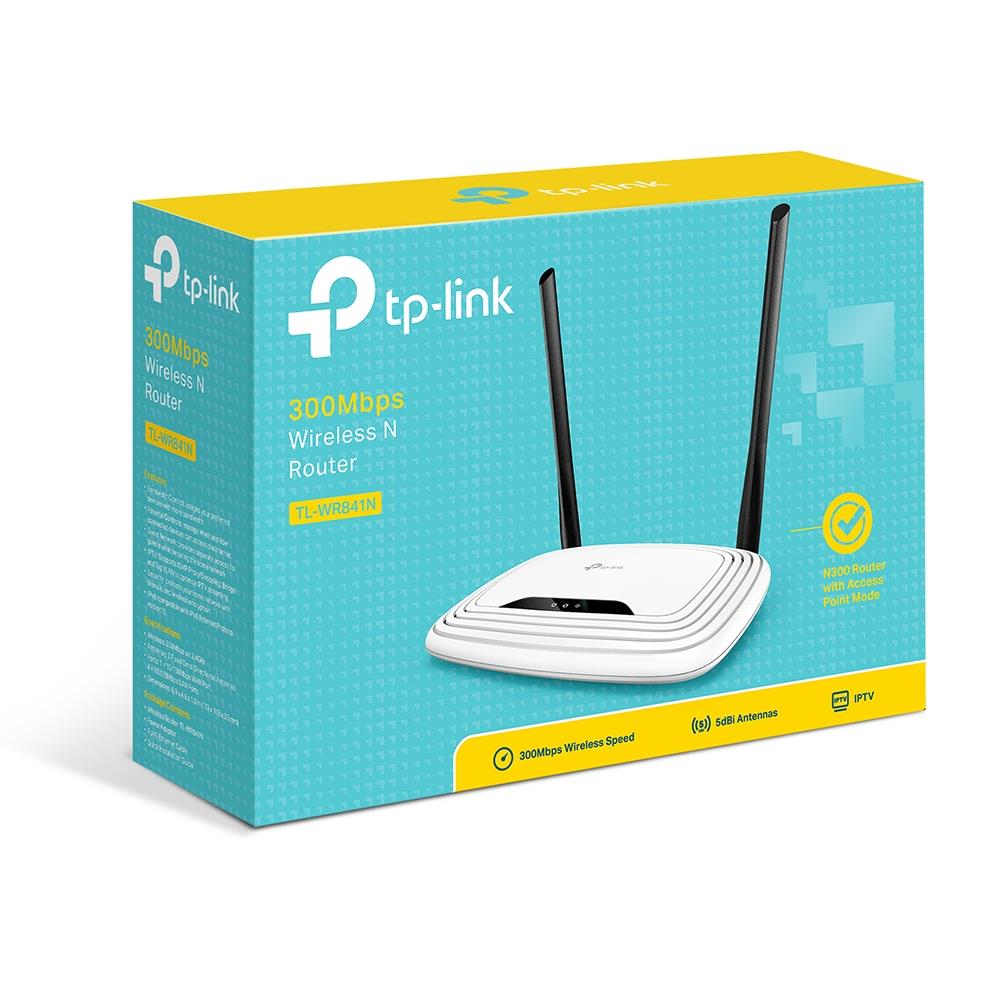Wireless Router TP-LINK Wireless Router 300 Mbps IEEE 802.11b IEEE 802.11g IEEE 802.11n 1 WAN 4x10/100M DHCP TL-WR841N