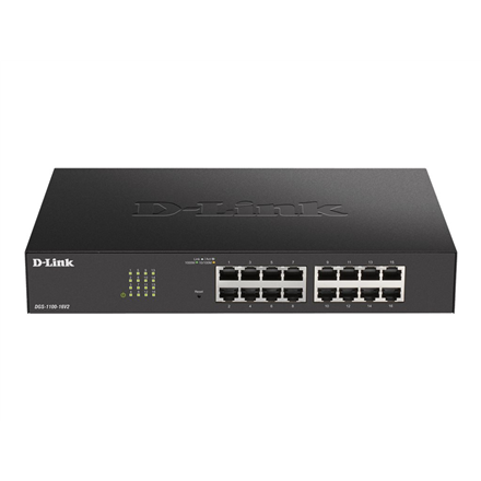 D-Link | Smart Managed Switch | DGS-1100-16V2 | Managed | Desktop | Power supply type 100 to 240 V AC, 50 to 60 Hz Inter