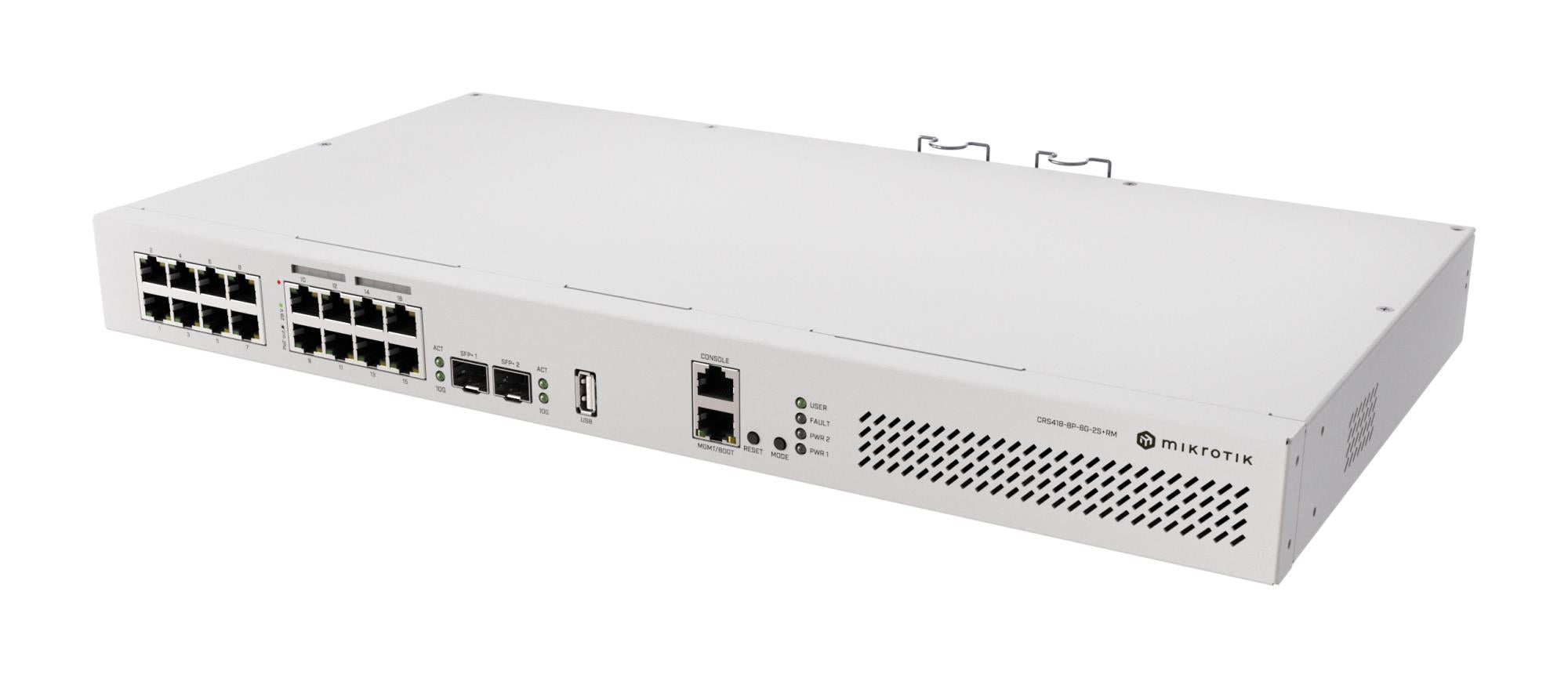 Switch MIKROTIK CRS418-8P-8G-2S+RM Type L3 PoE ports 8 150 Watts CRS418-8P-8G-2S+RM