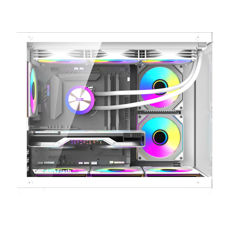 DarkFlash B275 PRO computer case (white) + 6 fans - Image 4