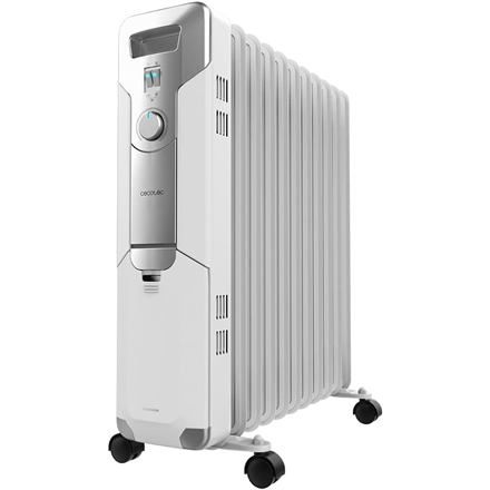 Cecotec ReadyWarm 11000 Space | Oil Radiator | 2500 W | Number of power levels 3 | Suitable for rooms up to 25 m² | Whit