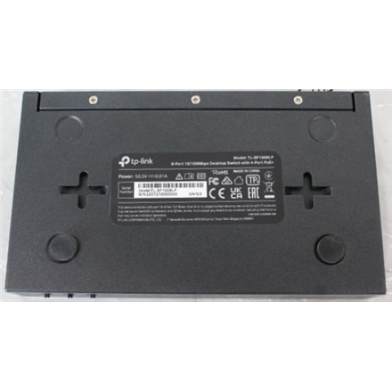 SALE OUT. TP-Link TL-SF1008LP Switch Unmanaged, Desktop, 8x10/100Mbps ports, 4xPoE ports, PSU external, Steel case | SAL