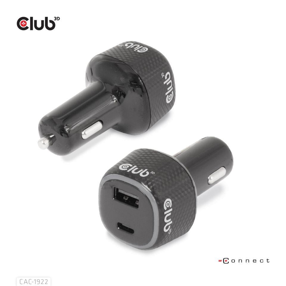 NB CHARGER CAR USB+USB-C/63W CAC-1922 CLUB3D