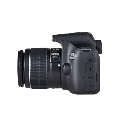 Canon | EOS | 2000D 18-55 III EU26 | SLR Camera Kit | Megapixel 24.1 MP | ISO sensitivity (max) 12800 | Display diagonal 3.0 " | Wi-Fi | Video recording | APS-C | Black