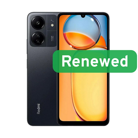 Xiaomi Renewed | Grade A | Redmi 13C | 128 GB | Midnight Black | LTE | O