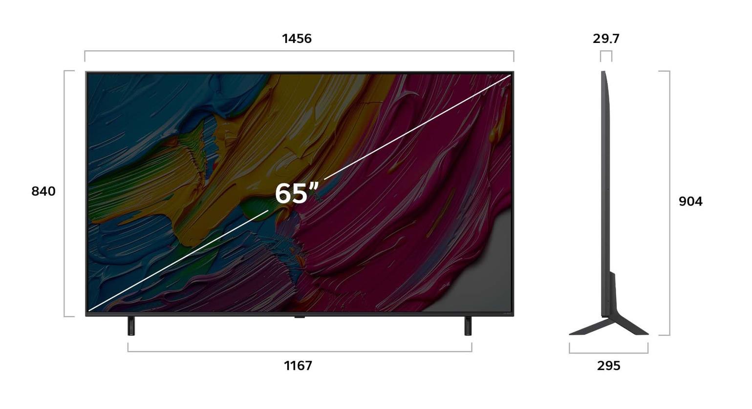 TV Set LG 65 " 4K Ultra HD 3840 x 2160 pixels Flat 16:9 QNED 65QNED80A3A