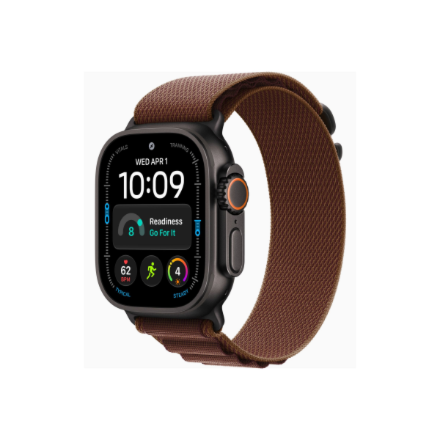 Apple Watch Ultra 4 GPS + Cellular 49mm Black Titanium Case with Burgundy Alpine Loop - M | Apple