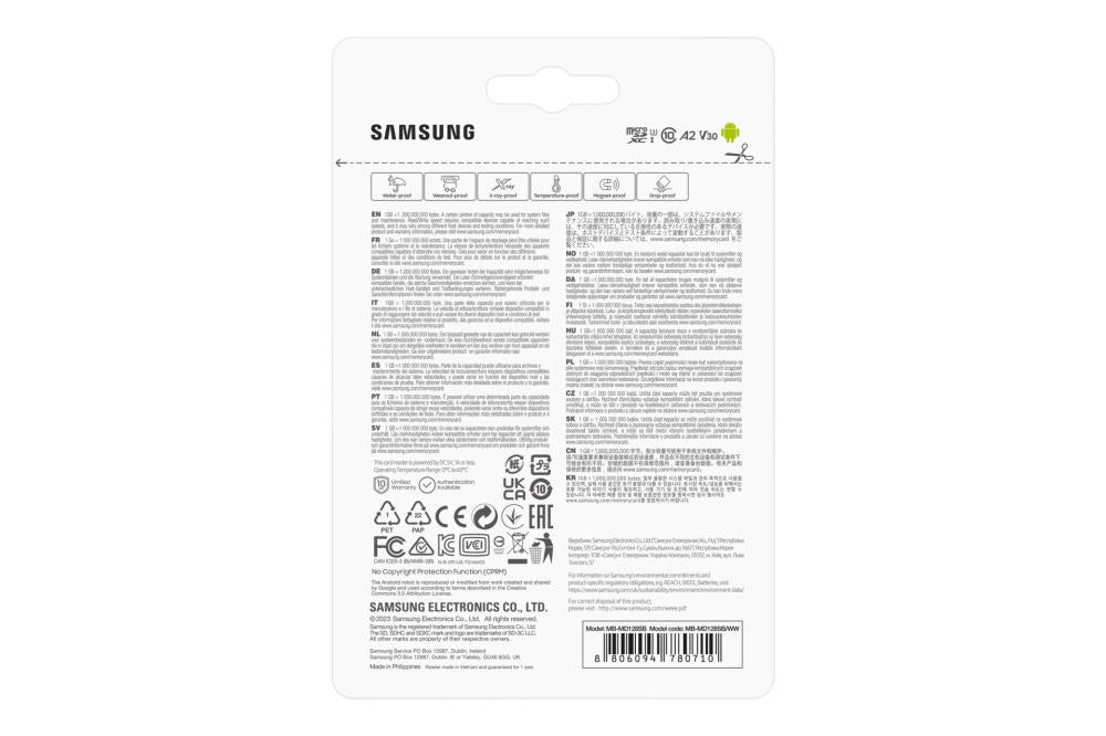 MEMORY MICRO SDXC PRO+ 128GB/W/READER MB-MD128SB/WW SAMSUNG