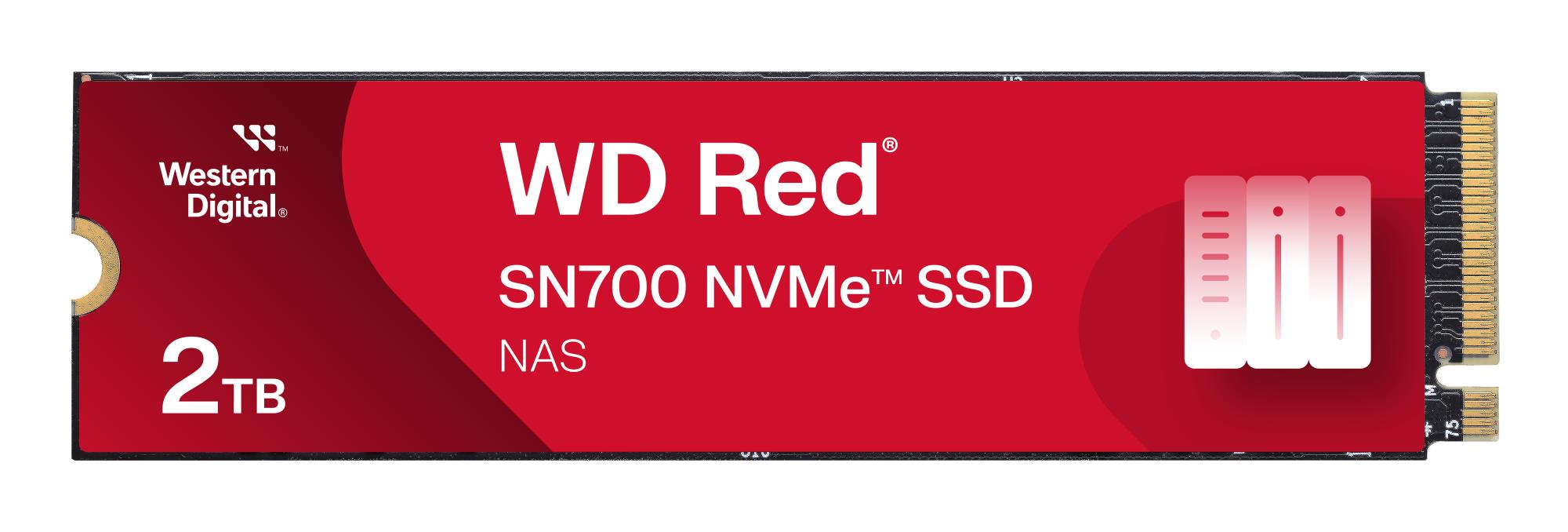 SSD SANDISK 2500xTBW rating MTBF 1750000 h Read speed 3400 MB/s Write speed 2900 MB/s NVMe Yes PCI Express 3.0 M.2 2000 GB POWERED BY SANDISK Red SN700 WDS200T1R0C
