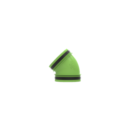 DUCO Connection Piece 45° with Joint D160/D160 (M/M)