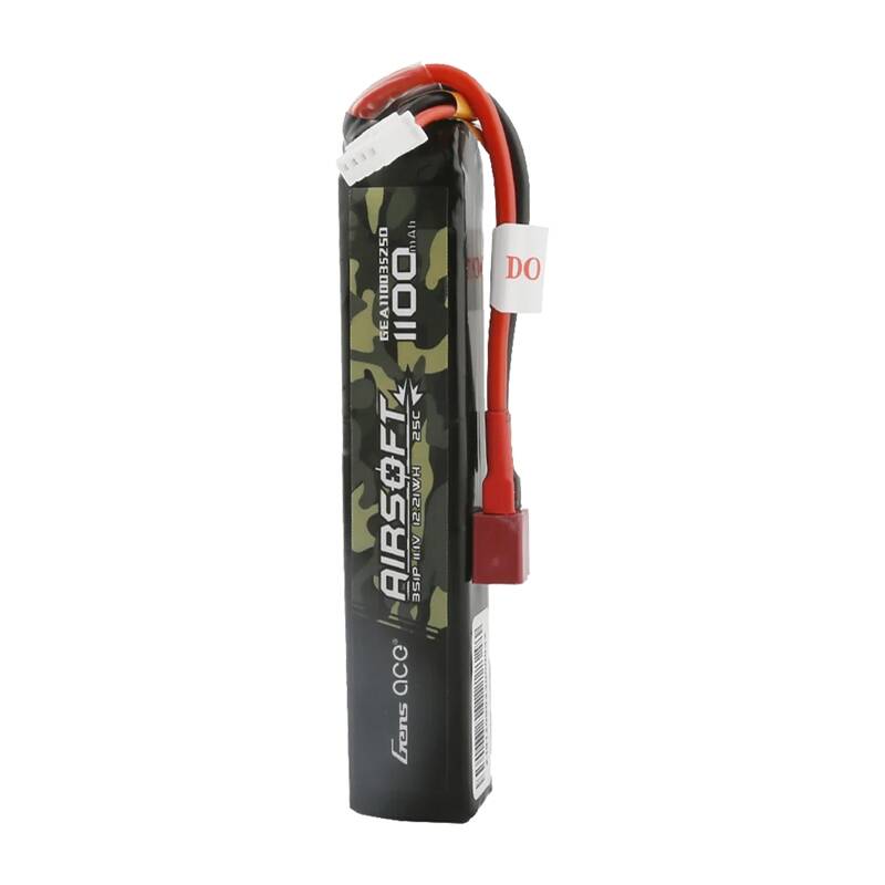 Lipo Gens ace 25C 1100mAh 3S1P 11.1V Airsoft Gun battery with T-plug - Image 1
