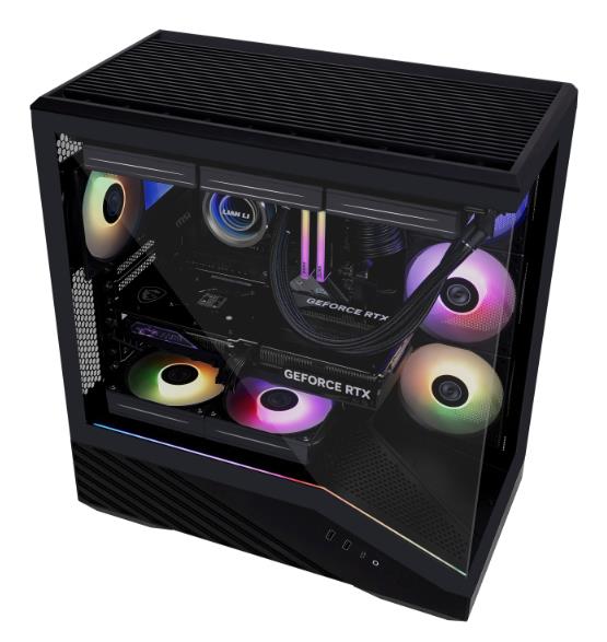 Case LIAN LI ATX/micro ATX/Mini-ITX/EATX Black Midi Tower PC G99.V100RX.01