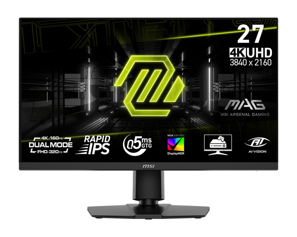 LCD Monitor MSI MAG 272URDF E16 27" Gaming/4K Matte Panel IPS 3840x2160 16:9 160Hz 0.5 ms Colour Black MAG272URDFE16