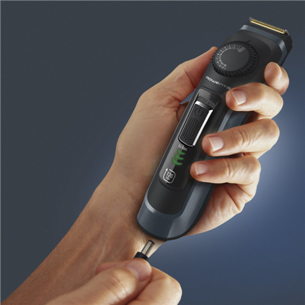 Rowenta Beard Trimmer | TN3804E0 Virtuo | Cordless | Number of length steps 39 | Black/Blue