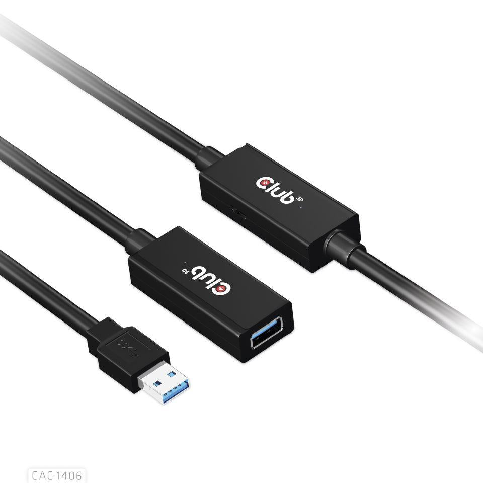 CABLE USB3.2 REPEATER 15M/M/F CAC-1406 CLUB3D