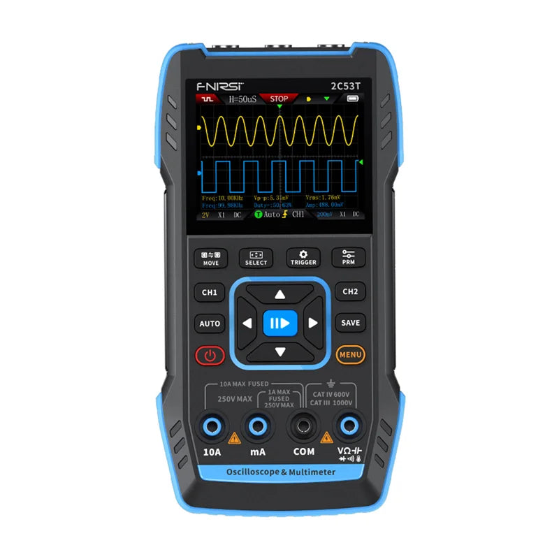 FNIRSI 2C53T 3-in-1 portable oscilloscope multimeter signal generator - Image 1