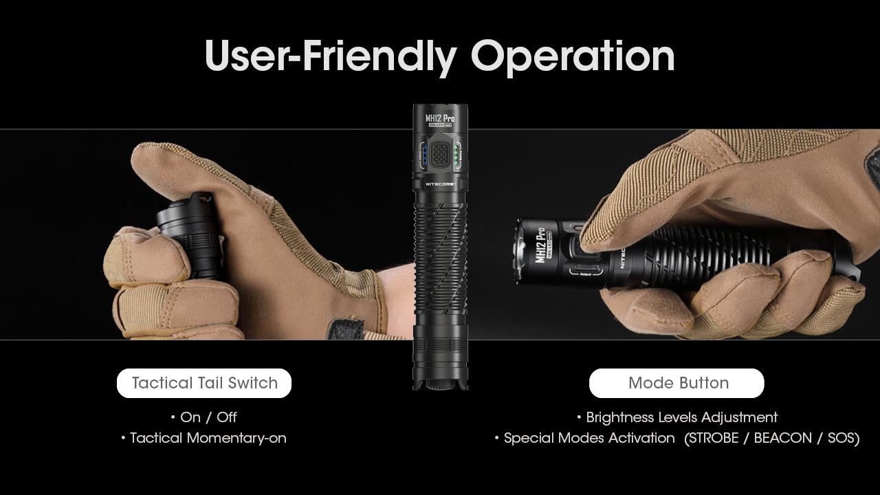 FLASHLIGHT MH SERIES/3300 LUMENS MH12 PRO NITECORE