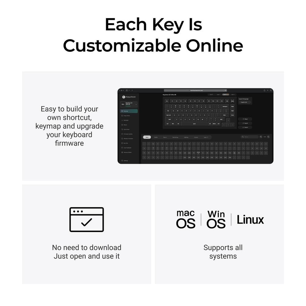 KEYBOARD WRL Q1 ULTRA/BLACK Q1U-M1 KEYCHRON