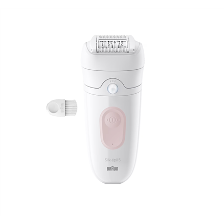 Braun Epilator | Silk-épil 5 SE5-000 | Operating time (max) 40 min | Number of power levels 2 | Wet & Dry | White/Pink