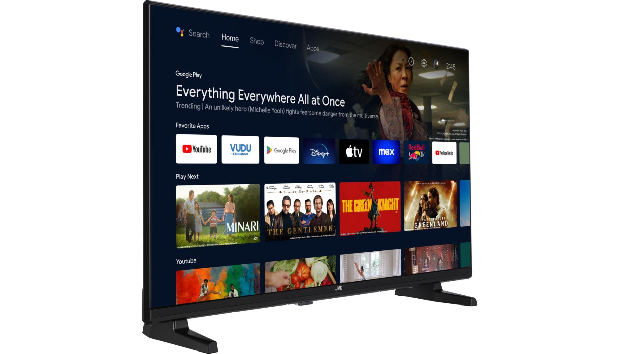 TV Set JVC 32" Smart/HD 1366x768 Wireless LAN Bluetooth Android TV LT-32VAH3300