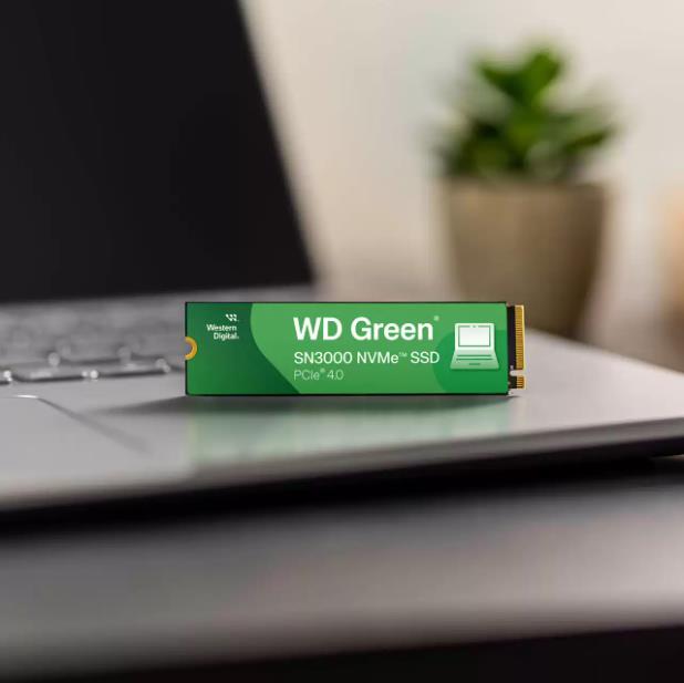 SSD WESTERN DIGITAL Green 500GB M.2 PCIe Gen4 NVMe Write speed 4100 MBytes/sec Read speed 5000 MBytes/sec 2.3mm TBW 100 TB WDS500G4G0E